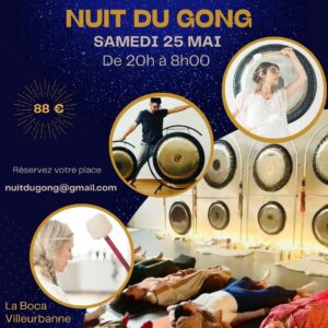 Nuit du gong à Lyon le 25 mai 2024
